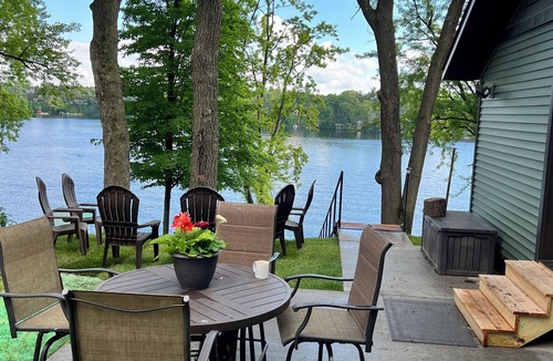 Lake Wissota Cabin | Cozy winter wonderland on beautiful Lake Wissota.