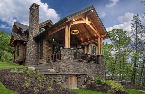 Ithaca House | Dramatic Lakefront Timberframe Home