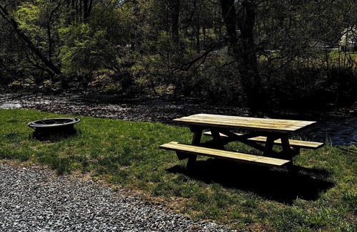 Lackey Hill RV Rental | Full 30 amp hookup on beautiful Deep Creek