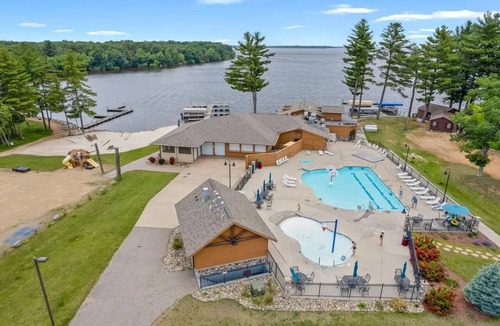 Mauston Condo | NEW - Lake & Beach Front -Directly On Castle Rock Lake. Newly updated!