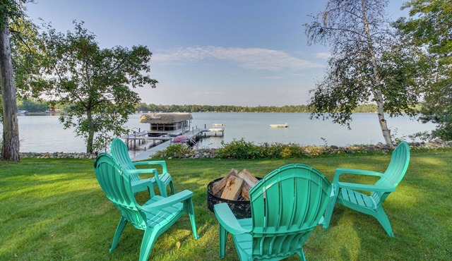 Backus Lakefront Cabin w/Fire Pit, Dock Access! in Backus