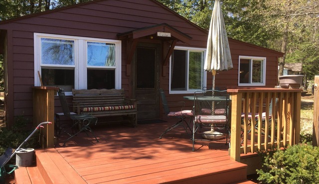 Beautiful views of Lake Wissota @ Hideaway Resort- Cedar 4 cabin in Chippewa Falls