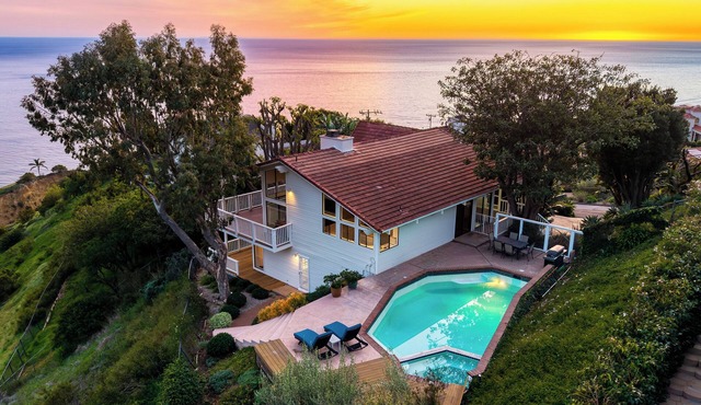 Bluff-Top Ocean Views + Private Pool & Hot Tub | Pacific View Malibu in Malibu
