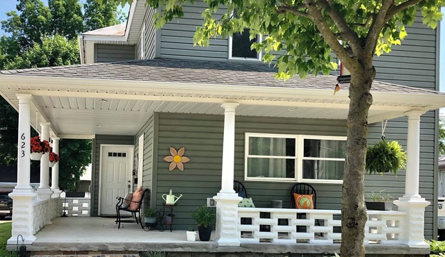Cute cozy apartment. Half a block walking distance from beautiful downtown Ionia in Ionia