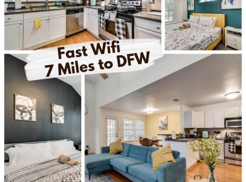 Fast Wifi 7 Miles to DFW in Euless