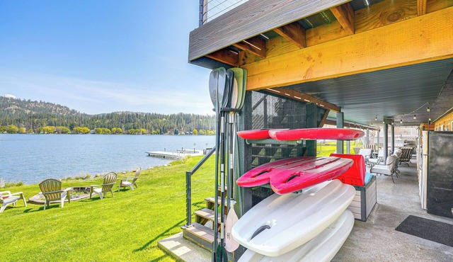 Lakefront Retreat w/Kayaks, Paddle Boards & Deck! in Nine Mile Falls