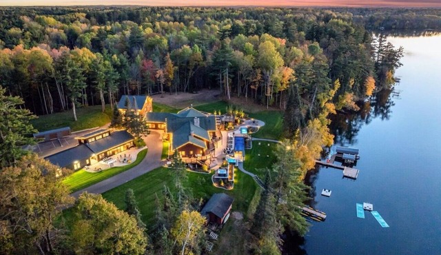 Long Lake Shores Estate | Pool, Theatre, Hot Tubs in Stone Lake