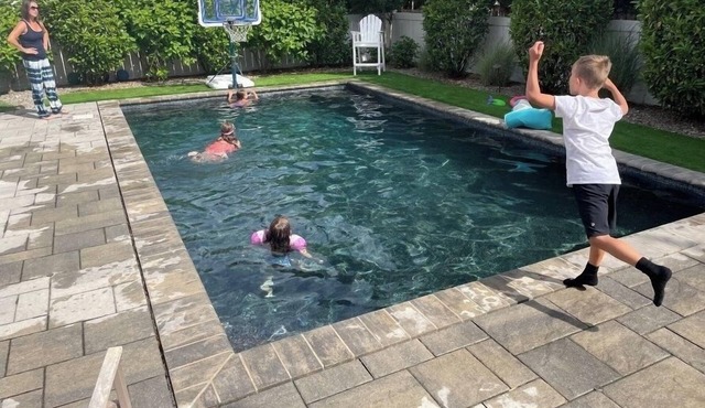 Luxury Home with Heated Pool, elevator & Steps to the beach with Ocean views! in Avalon