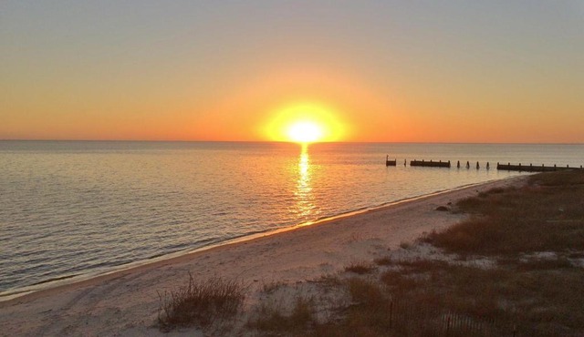 Oceanfront Stilt House with Deck on Private Beach! in Ocean Springs