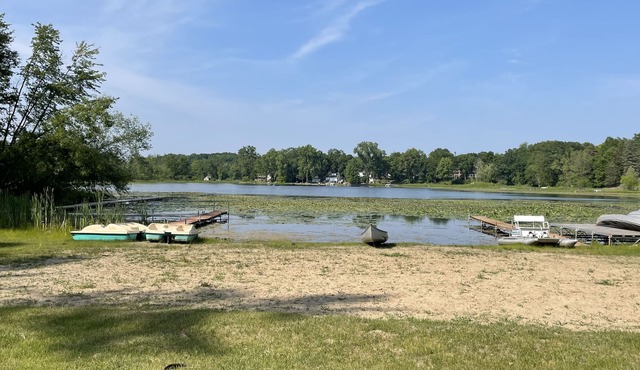 Rustic cabins in secluded campground with lake access and woods to wander in. in Tipton