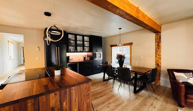 Rustic modern 2-bedroom home-lower level with hot tub in marvelous Moscow in Moscow