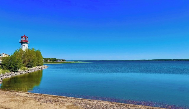 Sauna/Plunge @ Days @ the Lake - Lake town getaway in a quiet neighbourhood in Sylvan Lake