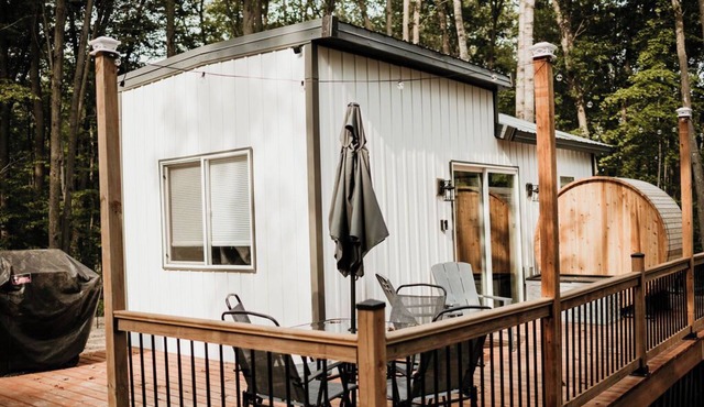 "The Beatnik Nook" tiny cabin tucked in nature in Randall