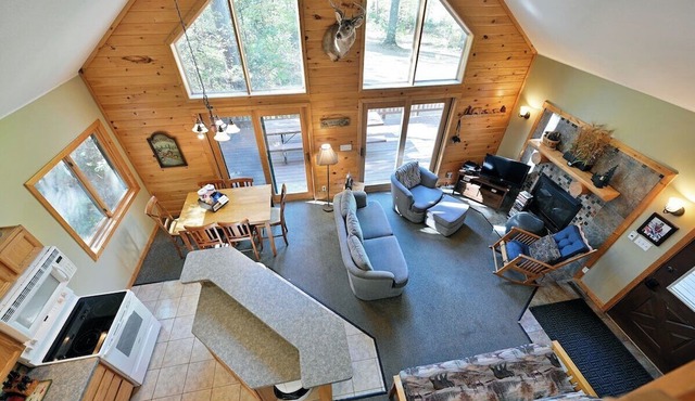 Deer Trail Log Home #13 on Lake Delta near Iron River, WI in Iron River