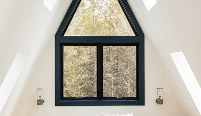Two Matching Luxury A-Frame Cabins with Two Private Pools. Sleeps 20, Wooded Lot in Fennville